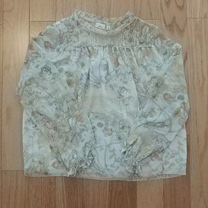 Lourdes Blouse Chiffon prairie blouse